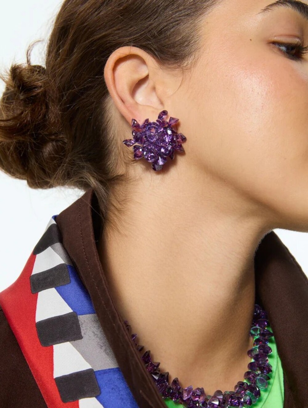 Roxanne Assoulin Zoom image The Cubic Cluster Earring